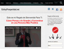 Tablet Screenshot of exitoyprosperidad.net
